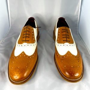 Men’s leather Wingtips London Brogues-NWOT